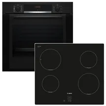 Bosch Backofen Hydrolyse + Induktionskochfeld Booster autark 60 cm