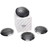 FIAT Radkappe Original Nabendeckel Satz Alufelge schwarz Chrom 51884863, (4-St) schwarz