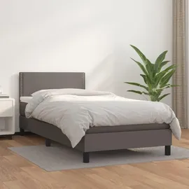 vidaXL Boxspringbett 100 x 200 cm Grau