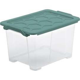 Rotho Aufbewahrungsbox EVO Safe inkl. Deckel 15 L Mistletoe grün Boxen