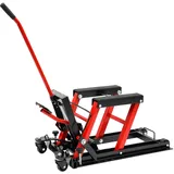 TESUGN Motorradheber 680kg Motorradhebebühne hydraulisch Montagebock Klapp Hebebühne Plattform ATV Quad Montageständer Motorradhebebühne (Rot)