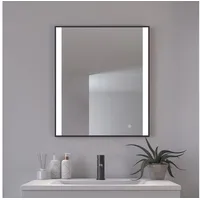 Loevschall Badspiegel Libra Quadratisch, Badzimmerspiegel mit LED Beleuchtung (1-St),