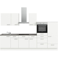 nobilia® elements Küchenzeile »" basic"«, vormontiert, Ausrichtung wählbar, Breite 330 cm, ohne E-Geräte