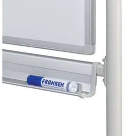 Franken mobiles Whiteboard 200,0 x 100,0 cm weiß lackierter Stahl