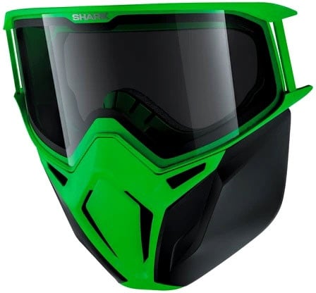 Shark AC33051P, mettre un masque ou des lunettes - Vert/Noir Légèrement Teinté