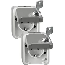 Merten SCHUKO-Steckdose lichtgrauMEG2424-8029