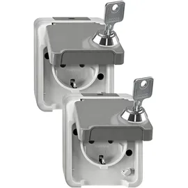 Merten SCHUKO-Steckdose lichtgrauMEG2424-8029