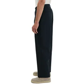 Marc O'Polo "DFB Travel Collection", Herren, Gr. 36, Länge 32, schwarz (deep night blau), Obermaterial: 53% Polyester, 44% Wolle (Schafwolle), 3% Elasthan, loose fit normal, Hosen Chinohose
