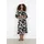 Soyaconcept Druckkleid Midikleid Schwarz 38