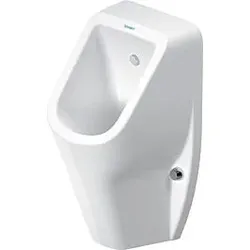 Duravit No. 1 Urinal 2819302007 30,5x29cm, Zulauf von hinten, Rimless, weiß Hygiene Glaze, mit Fliege