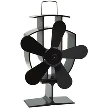 vidaXL Kaminventilator mit 5 Blättern 8 x 22,5 cm schwarz