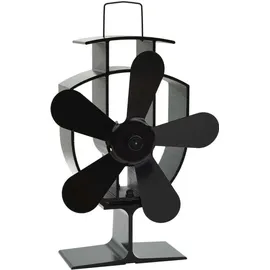 vidaXL Kaminventilator mit 5 Blättern 8 x 22,5 cm schwarz