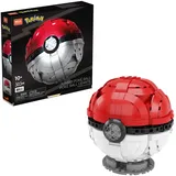 MEGA Pokémon - Jumbo Poké Ball-Bauset, leuchtende Herausforderung mit 303 Bausteinen, für Kinder ab 6 Jahren, HBF53