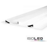 ISOLED LED Trockenbau-Leuchtenprofil Double Curve, weiß RAL 9010 200cm