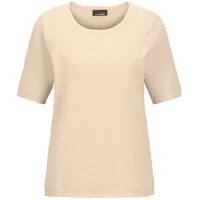 GOLDNER Rundhalspullover Beige 48