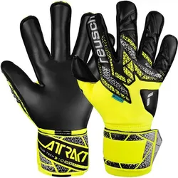 REUSCH Herren Handschuhe Attrakt Duo Evolution, safety yellow / silver / black, 10,5