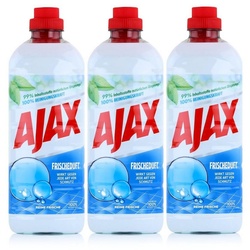 AJAX Ajax Allzweckreiniger Reine Frische 1 Liter – Bodenreiniger (3er Pack) Allzweckreiniger