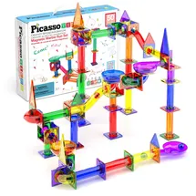 PicassoTiles 50-teiliges Murmelbahn-Set