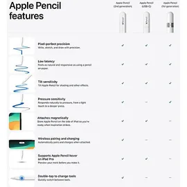 Apple Pencil 1. Generation Set inkl. USB-C Adapter