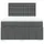 vidaXL Boxspringbett mit Matratze Dunkelgrau 160x200 cm Stoff