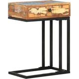 vidaXL Beistelltisch U-Form Mehrfarbig Recyceltes Massivholz 45 x 30 x 61 cm