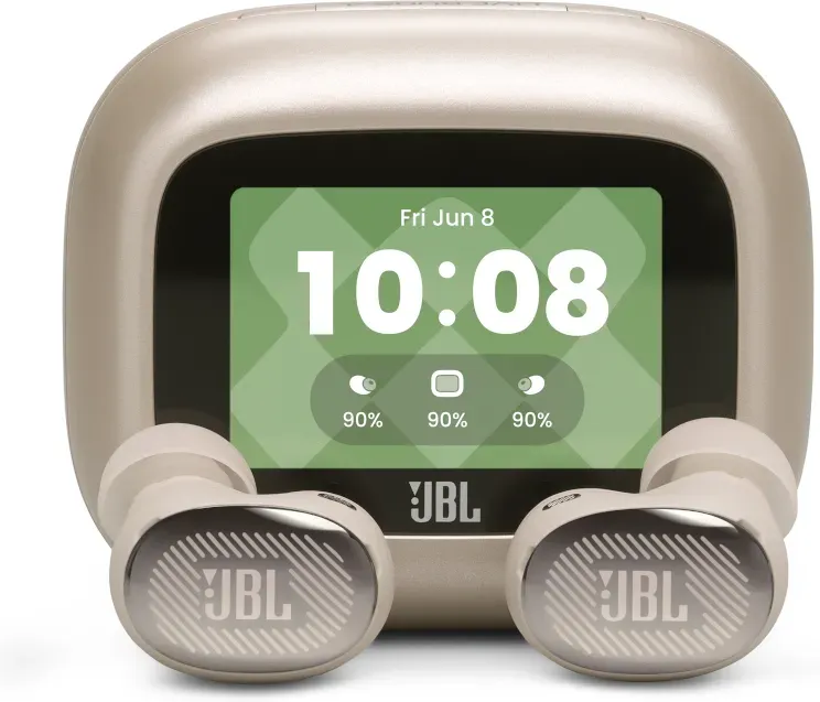 JBL LIVE BUDS 4 - True Wireless Earbuds mit aktiver Geräuschunterdrückung (ANC), kabelloses Aufladen, Smart Case, Champagner