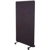 MCW Akustik-Trennwand 80x147x39 Braun/Grau