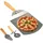 ELUNO Pizzaschieber 25,5 x 60,5 cm Edelstahl/Bambus/Grau
