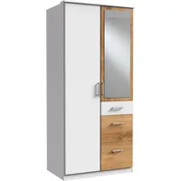 WIMEX Drehtürenschrank Click 90 x 199 x 58 cm Weiß