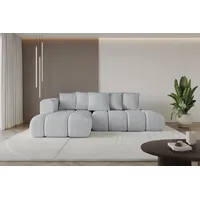 altdecor Ecksofa Cord 2-Sitzer Grau