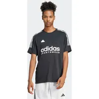 Adidas T-Shirt mit Label-Print Modell TIRO - Schwarz,Weiß -