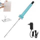 Styroporschneider Elektrischer Styroporschneider Heißdrahtschneider, 30W 15/20CM Elektrischer Schaumstoffschneider mit Halterung & Wärmeisolierter Griff, für Styroporbogen, Kunst DIY, EU-Stecker