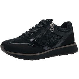 TAMARIS Damen 1-1-23603-41 Sneaker, Black Structured, 37 EU - 37 EU