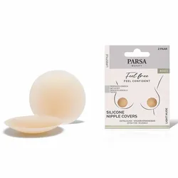 PARSA Beauty Nipple Cover aus Silikon Light Nude 2 Paar