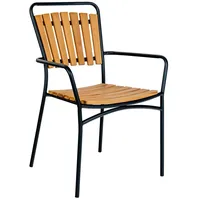 VCM ebuy24 Cleveland Gartenstuhl Teak Schwarz