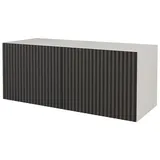 altdecor NOA-2 Lowboard 100 cm x 40 cm x 40 cm Schwarz Holzwerkstoff