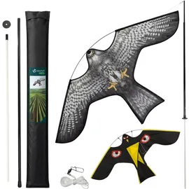 VOUNOT Vogelschreck Drachen 4 m Teleskopstange 2 St.