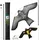 VOUNOT Vogelschreck Drachen 4 m Teleskopstange 2 St.