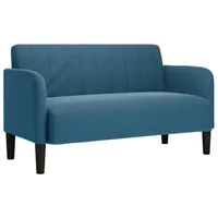 vidaXL Zweisitzer-Sofa Blau 109 cm Samt vidaXL
