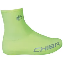 Chiba Rennrad Überschuh - neongelb, S, atmungsaktiv, elastisch, mit Reißverschluss