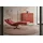 KAWOLA Relaxliege LETICIA Leder 0 x 0 x 0 cm rot mit Nackenkissen