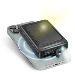 SBS TEBB5000MAGSK, 5000 mAh, Lithium Polymer (LiPo), Kabelloses Aufladen, Schwar