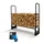 Proregal Kaminholzregal CHIMERA Metall 117 x 130 x 36 cm inkl. Abdeckung Schwarz