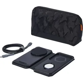 Urban Armor Gear UAG 3in1 Travel Charger (25 W), Wireless Charger, Schwarz, Grau