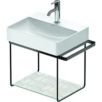Duravit DuraSquare Metallkonsole wandhängend, schwarz matt