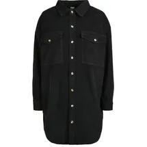 URBAN CLASSICS Corduroy Hemd Black S