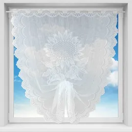 arsvita Bistrogardine Stangendurchzug 100 x 160 cm Weiß 1 St