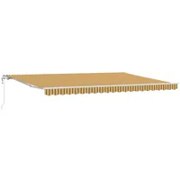 VidaXL Einziehbare Markise Mehrfarbig 500 x 300 cm Gewebe