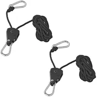 PRO PLUS ProPlus Flaschenzug mit Ratsche und Seil 68kg