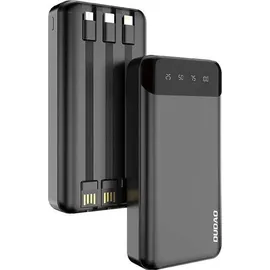 DUDAO geräumige Powerbank mit 3 integrierten Kabeln 20000mAh USB Typ C + Micro USB + Lightning weiß (Dudao K6Pro +) - Weiß